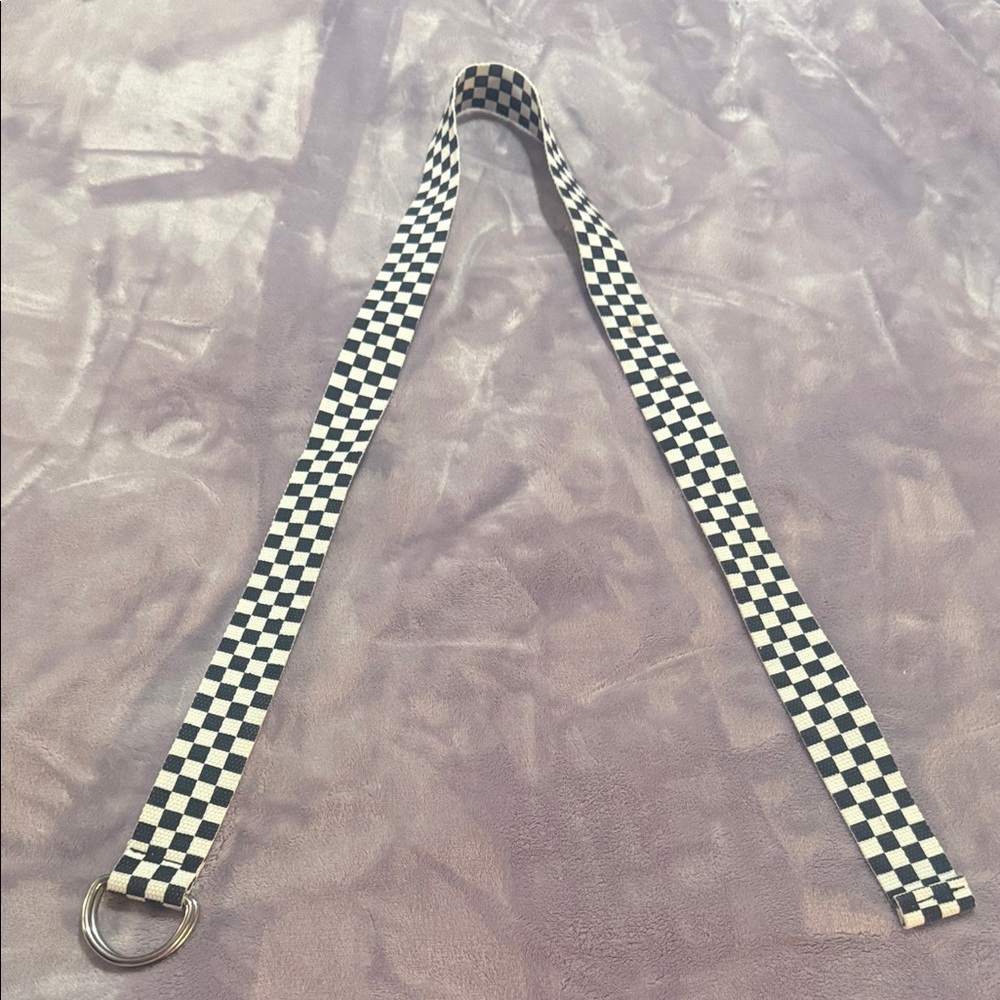 Checkered Black and White Belt